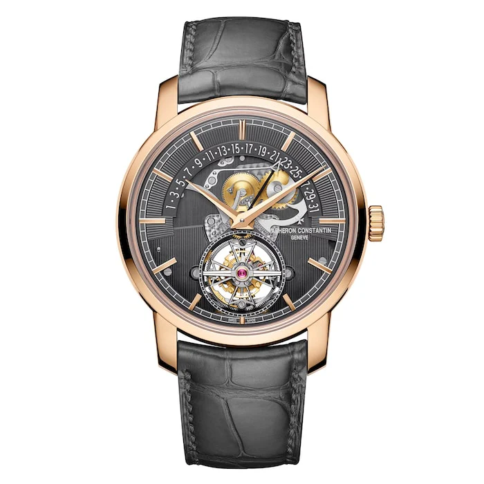 Vacheron Constantin Mechanical 41mm Men’s Watch with Skeleton Material Dial, Gold Case, 30m Water Resistant / 6010T/000R-B638