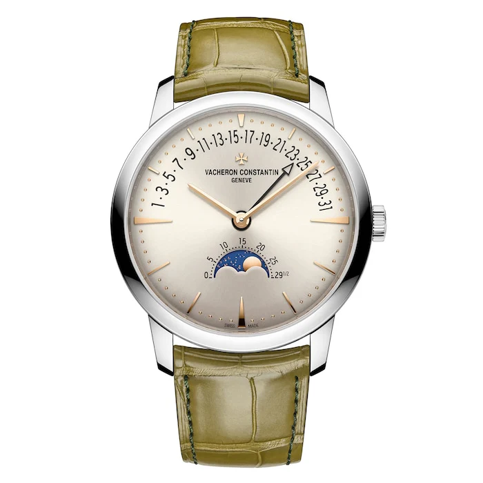 Vacheron Constantin Men’s Watch with Silver Material Dial, Gold Case, 30m Water Resistant / 4010U/000G-H070