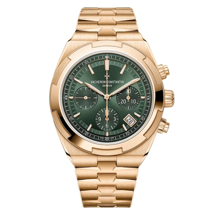 Vacheron Constantin Overseas Chronograph 42.5mm Pink Gold Luxury Watch 5520V/210R-B966