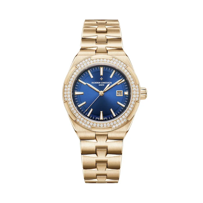 Vacheron Constantin Overseas Self-Winding 35mm Ladies Watch Blue Interchangeable Strap 4605V/200R-B978