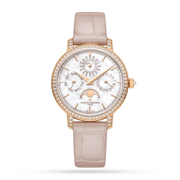 Vacheron Constantin Traditionelle Perpetual Calendar Ultra-Thin 36.5mm Pink Gold Luxury Watch 4305T/000R-B947