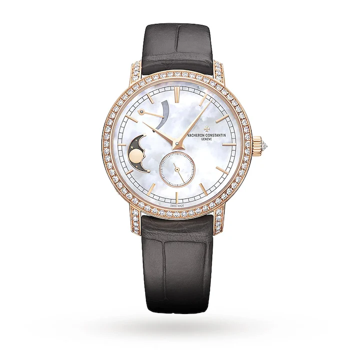 Vacheron Constantin Traditionnelle Moon Phase & Power Reserve Small Model Luxury Watch 83570/000R-9915