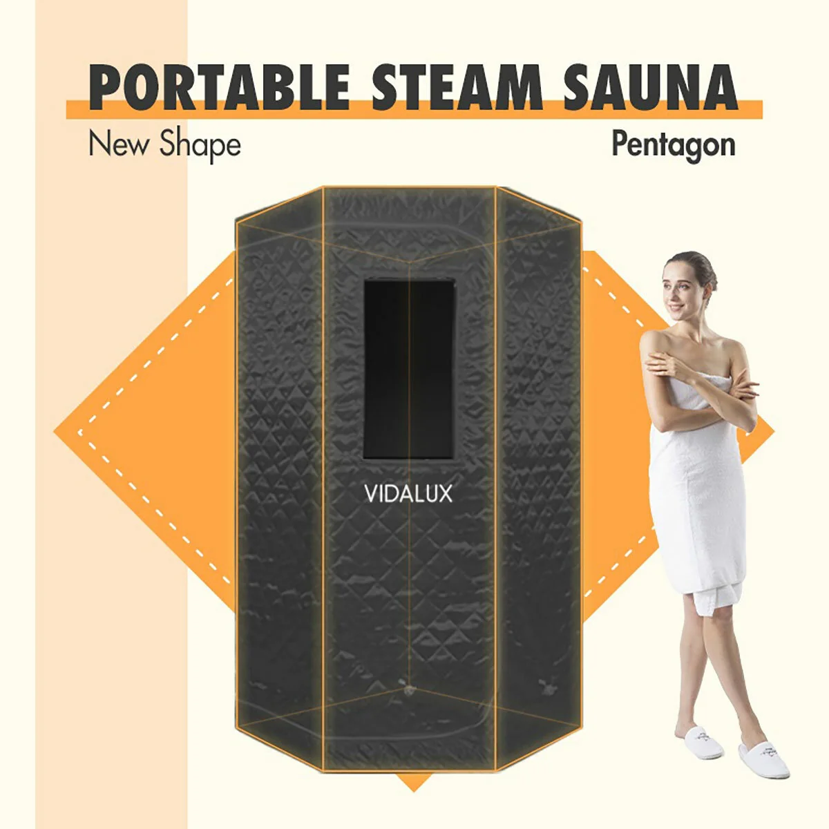 Vidalux Insta-Heat Indoor Portable Sauna Pod - Image 6