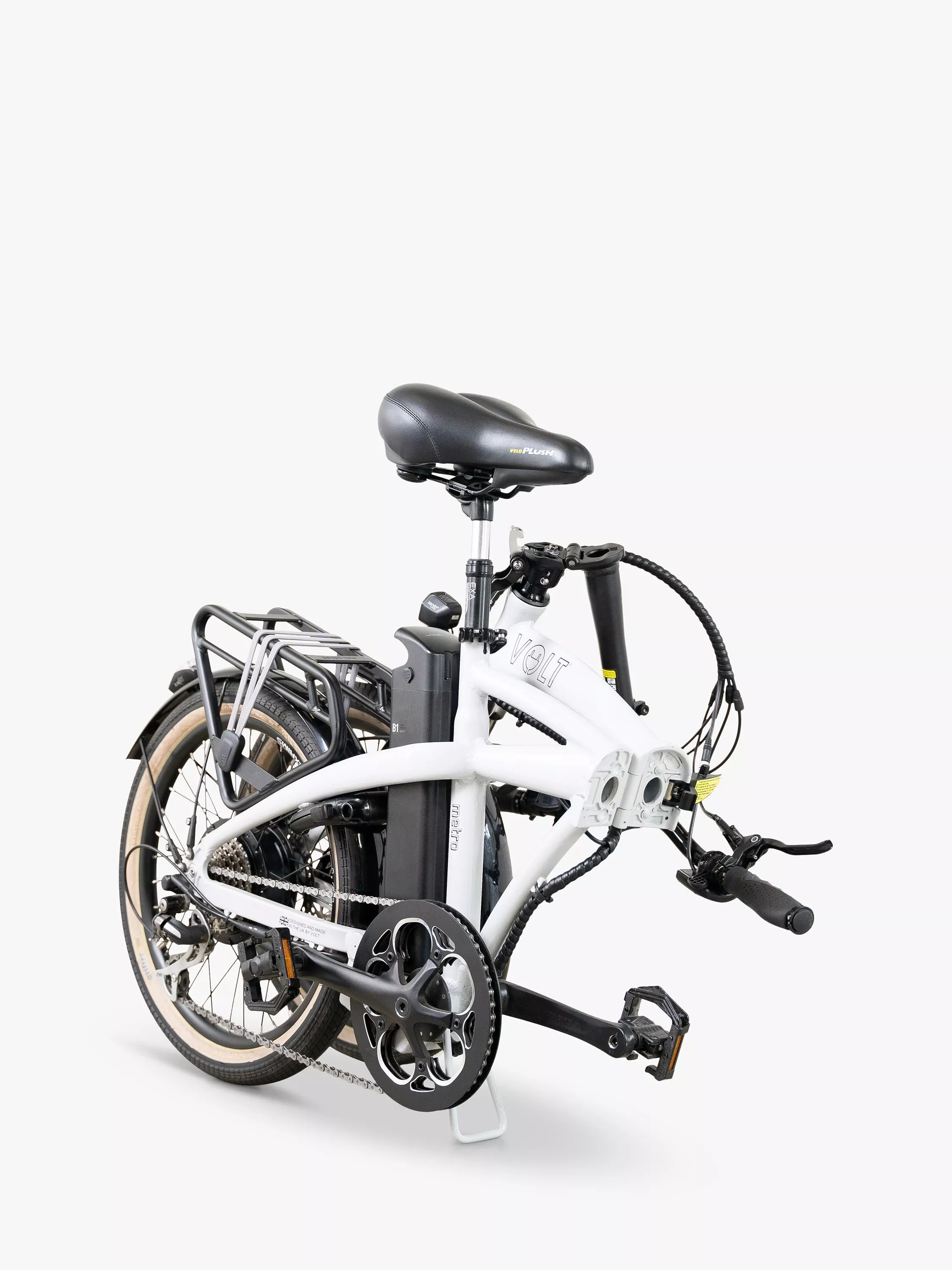 Volt Metro Folding e-Bike, Light Grey - Image 6