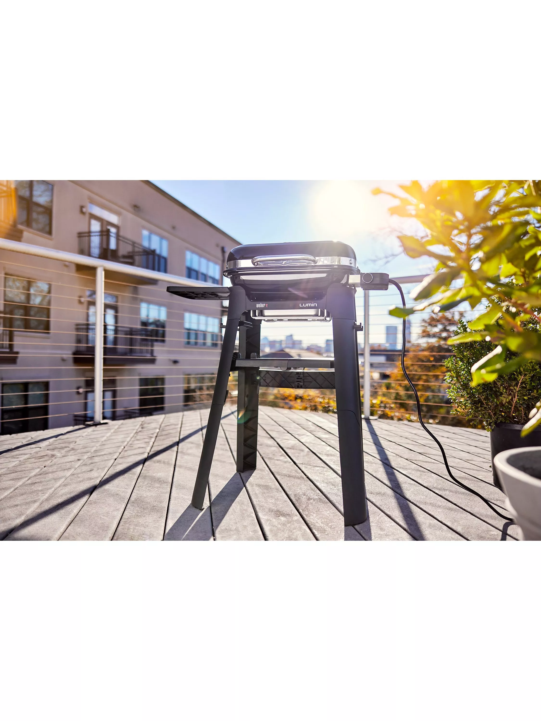 Weber Lumin Compact Electric BBQ with Stand, Black - Image 3