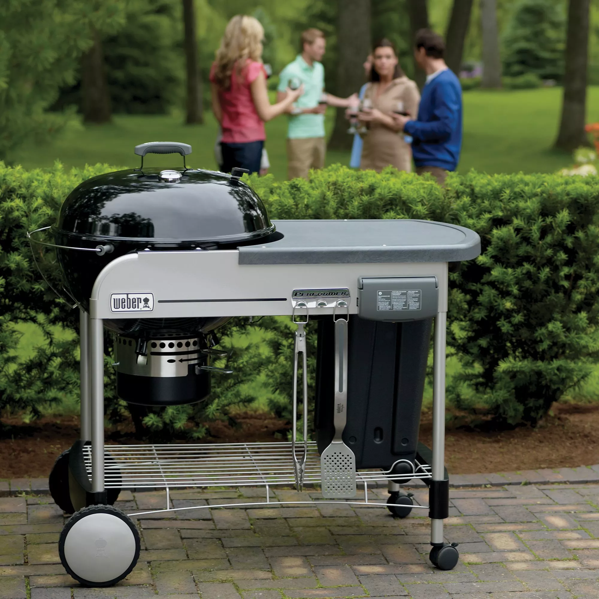 Weber Performer Deluxe Charcoal BBQ, Black - Image 2