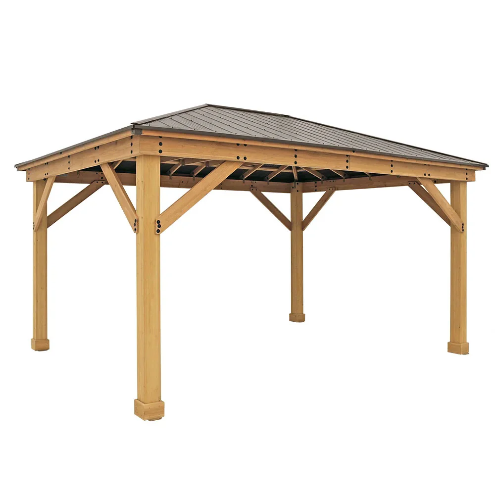 Yardistry Meridian Gazebo 12ft x 16ft (3.66m x 4.88m) - Image 4
