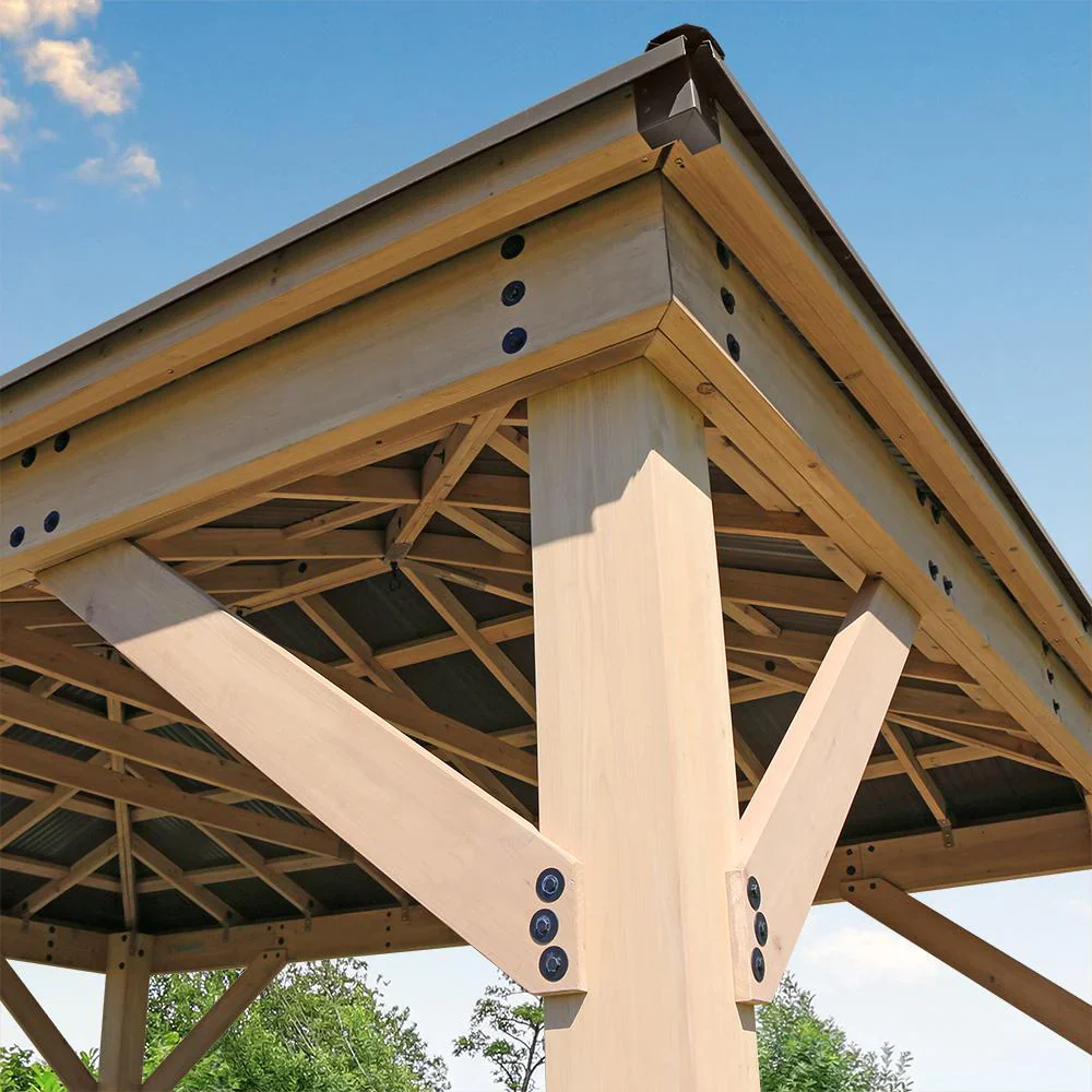 Yardistry Meridian Gazebo 12ft x 16ft (3.66m x 4.88m) - Image 5