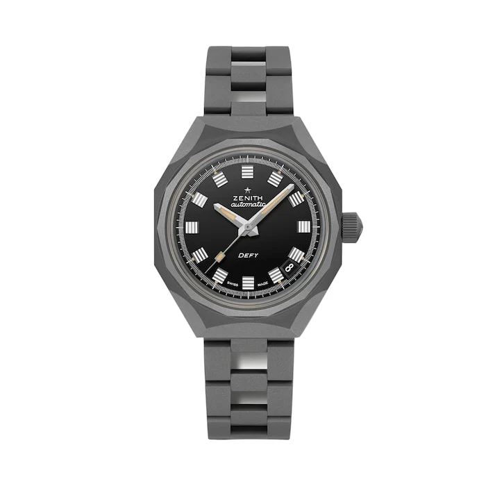 Zenith Automatic 37mm Men’s Watch with Black Material Dial, Titanium Case, 300m Water Resistant / 97.A3642.670/21.M3642