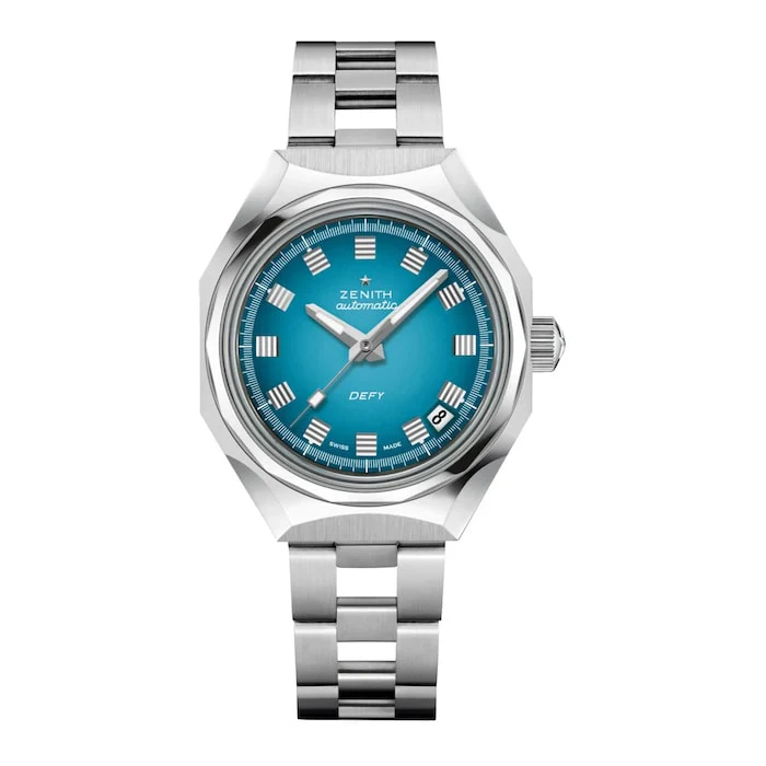 Zenith Automatic 37mm Men’s Watch with Blue Material Dial, Stainless Steel Case & Bracelet, 300m Water Resistant / 03.A3642.670/3690.M3642