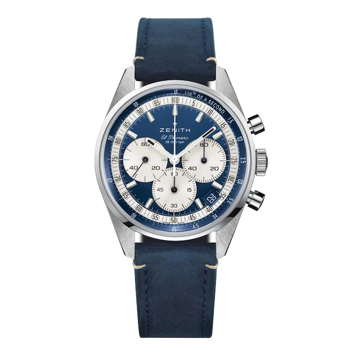 Zenith Automatic 38mm Men’s Watch with Blue Material Dial, Stainless Steel Case, 50m Water Resistant / 03.3200.3600/51.C902