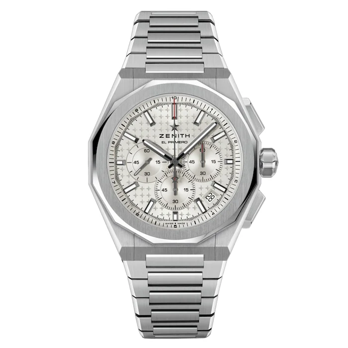 Zenith Automatic 42mm Men’s Watch with Silver Material Dial, Stainless Steel Case & Bracelet, 100m Water Resistant / 03.9500.3600/01.I001
