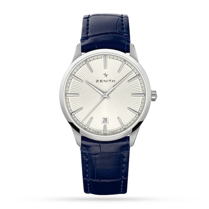 Zenith Automatic Men’s Watch with Silver Material Dial, Stainless Steel Case, 50m Water Resistant / 03.3100.670/01.C922