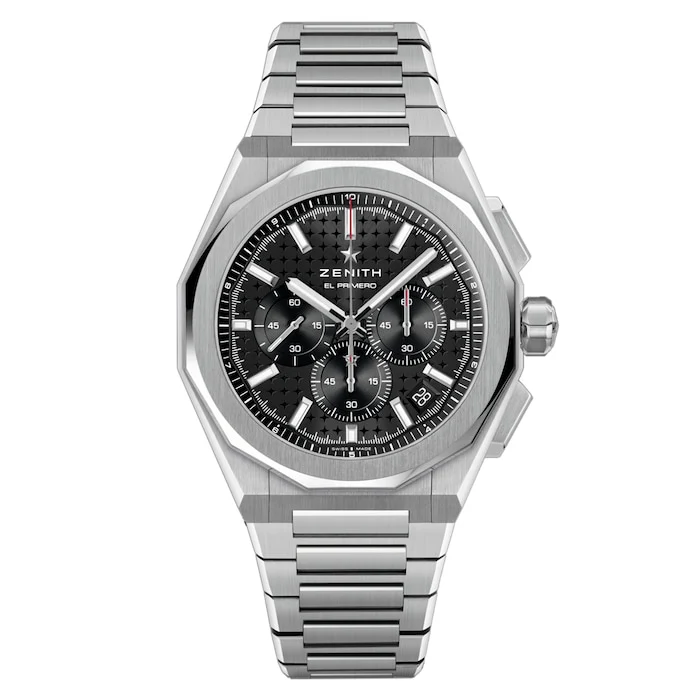 Zenith Defy Skyline Chronograph 42mm Mens Luxury Watch Black Interchangeable Strap 03.9500.3600/21.I001