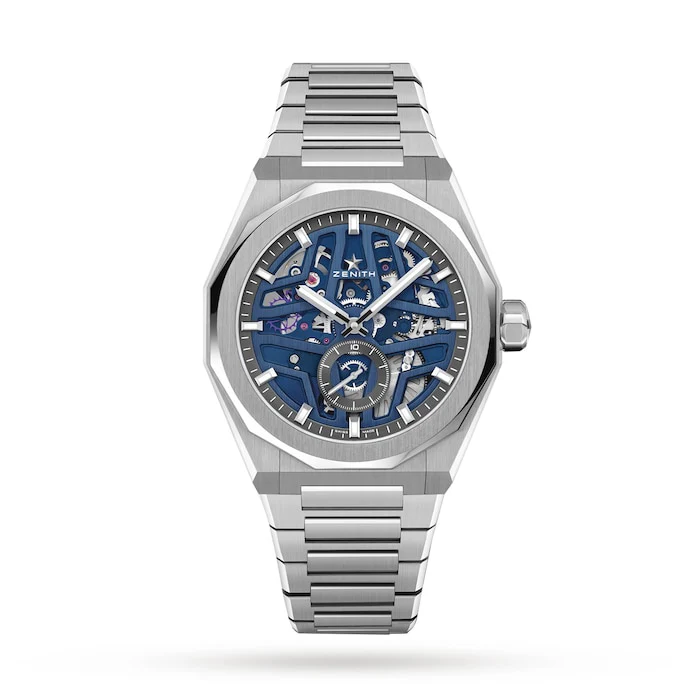Zenith Elegance Automatic 41mm Men’s Watch with Blue Material Dial, Stainless Steel Case & Bracelet, 100m Water Resistant / 03.9300.3620/79.I001