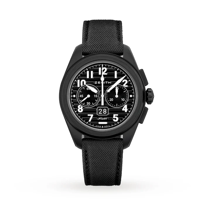 Zenith Pilot Big Date Flyback 42.5mm Mens Watch Luxury Watch Swiss Made Highâ Precision Movement Sapphire Crystal Stainless Steel Case 49.4000.3652/21.I001
